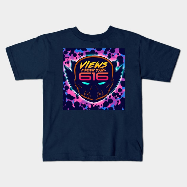 That Purple Views From The 616 Logo Kids T-Shirt by ForAllNerds